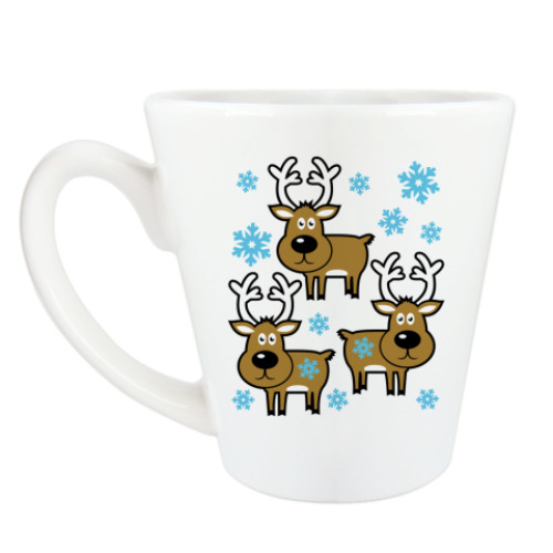 Чашка Латте Олени