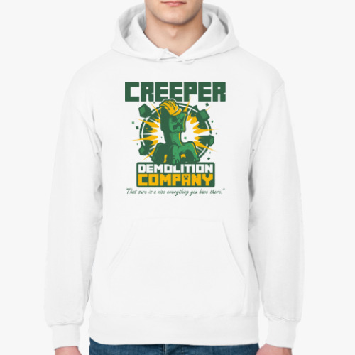 Толстовка худи Creeper Demolition Company . Minecraft