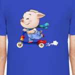 Хрюндель на самокате