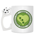 Кружка с футбольным мячиком