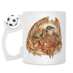 Кружка с футбольным мячиком