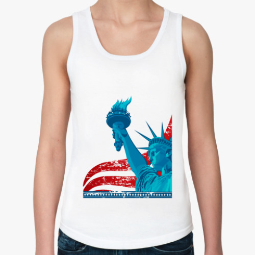 Женская майка с принтом USA