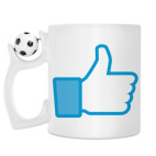 Кружка с футбольным мячиком