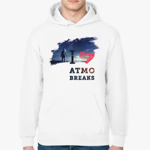 Толстовка худи I love atmo breaks