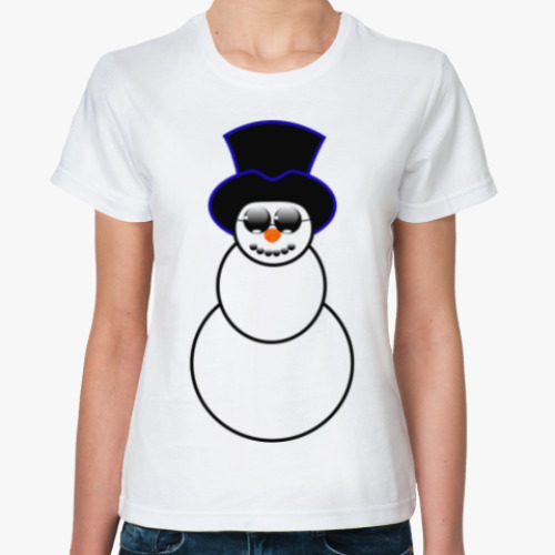 Классическая футболка Кульный Снеговик