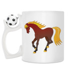 Кружка с футбольным мячиком