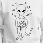 Инопланетянин с котиком