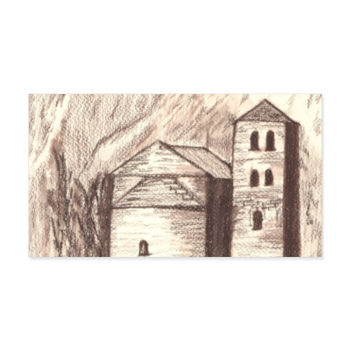 Виниловые наклейки с принтом Деревня в Грузии