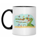 Кружка двухцветная