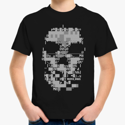 Детская футболка с принтом Watch Dogs DedSec