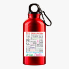 Металлическая бутылка 400 мл UV-DTF