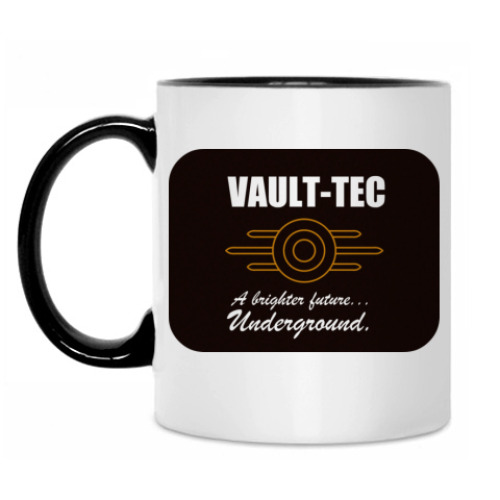Кружка с принтом Vault-Tec with Vault-Boy