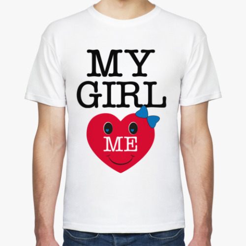 Футболка с принтом My girl love me