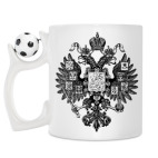 Кружка с футбольным мячиком