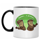 Кружка двухцветная