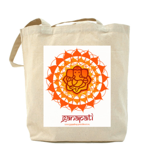 Сумка шоппер с принтом Ganesha