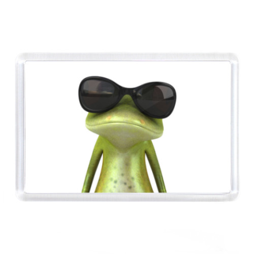 Магнит с принтом Крутой лягушенок