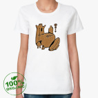 Женская футболка органик