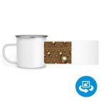 Кружка металлическая белая (круговая запечатка)