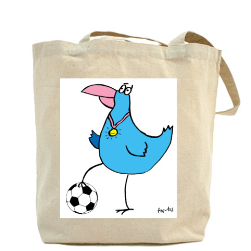 Сумка шоппер с принтом Футболист