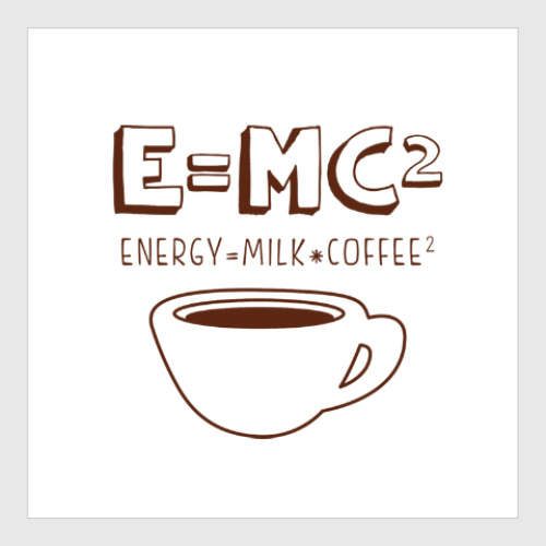 Постер E=MC2
