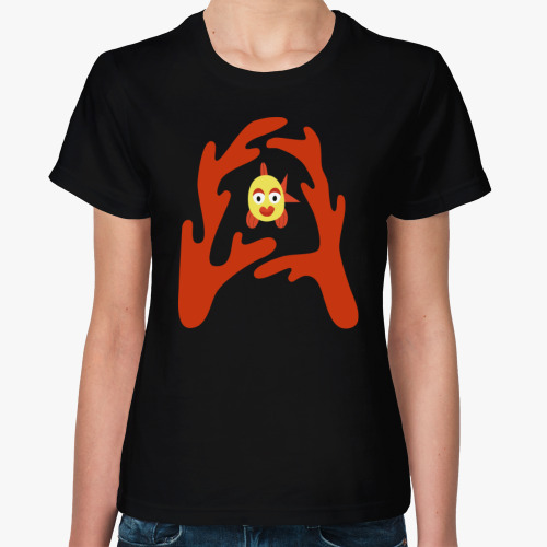 Женская футболка Буквица А в форме кораллов