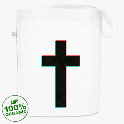 Сумка шоппер с принтом CROSS