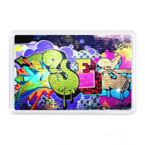 Магнит с принтом Граффити