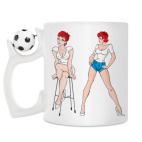 Кружка с футбольным мячиком