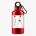 Металлическая бутылка 400 мл UV-DTF