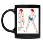 Кружка цветная UV-DTF