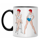 Кружка двухцветная