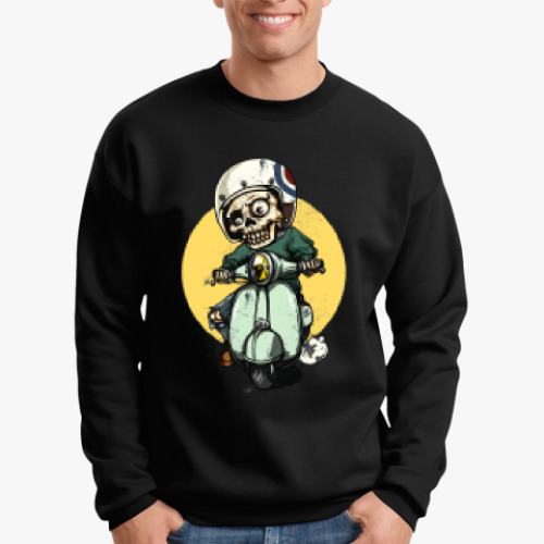 Свитшот с принтом Мертвый гонщик