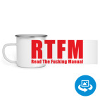 Кружка металлическая белая (круговая запечатка)