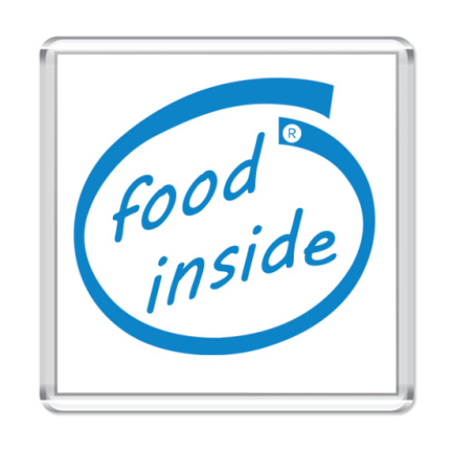 Магнит с принтом food inside