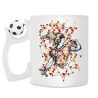 Кружка с футбольным мячиком