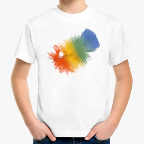 Детская футболка с принтом Перо