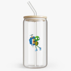 Банка с бамбуковой крышкой