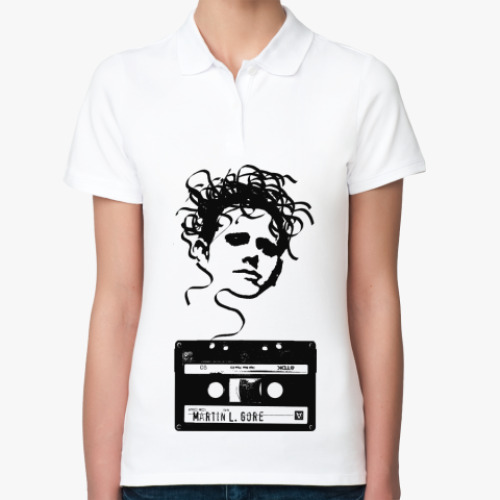 Женская рубашка поло (печать) Depeche Mode