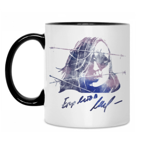 Кружка с принтом Егор Летов -ГрОб