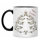 Кружка двухцветная