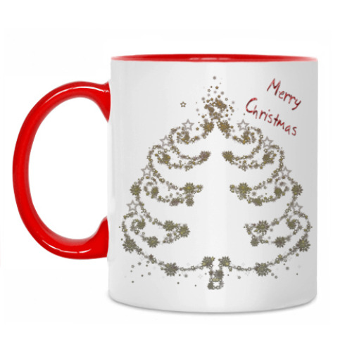 Кружка с принтом Новый год