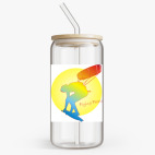 Банка с бамбуковой крышкой