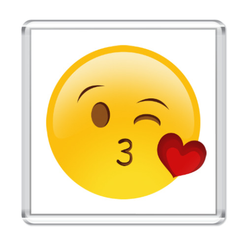Магнит Emoji Смайл: Воздушный Поцелуй