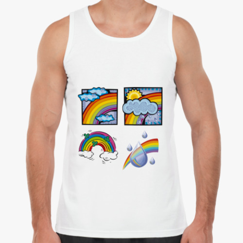 Майка с принтом Радуга