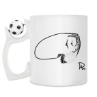 Кружка с футбольным мячиком