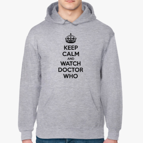 Толстовка худи KEEP CALM and WATCH DOCTOR WHO