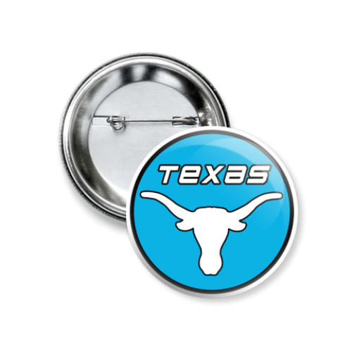 Значок 37мм  Texas