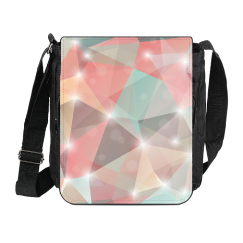 Сумка на плечо (мини-планшет) с принтом Романтические грезы