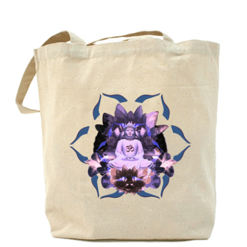 Сумка шоппер с принтом 'Будда'